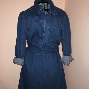 Topshop Dark Blue Jean Dress